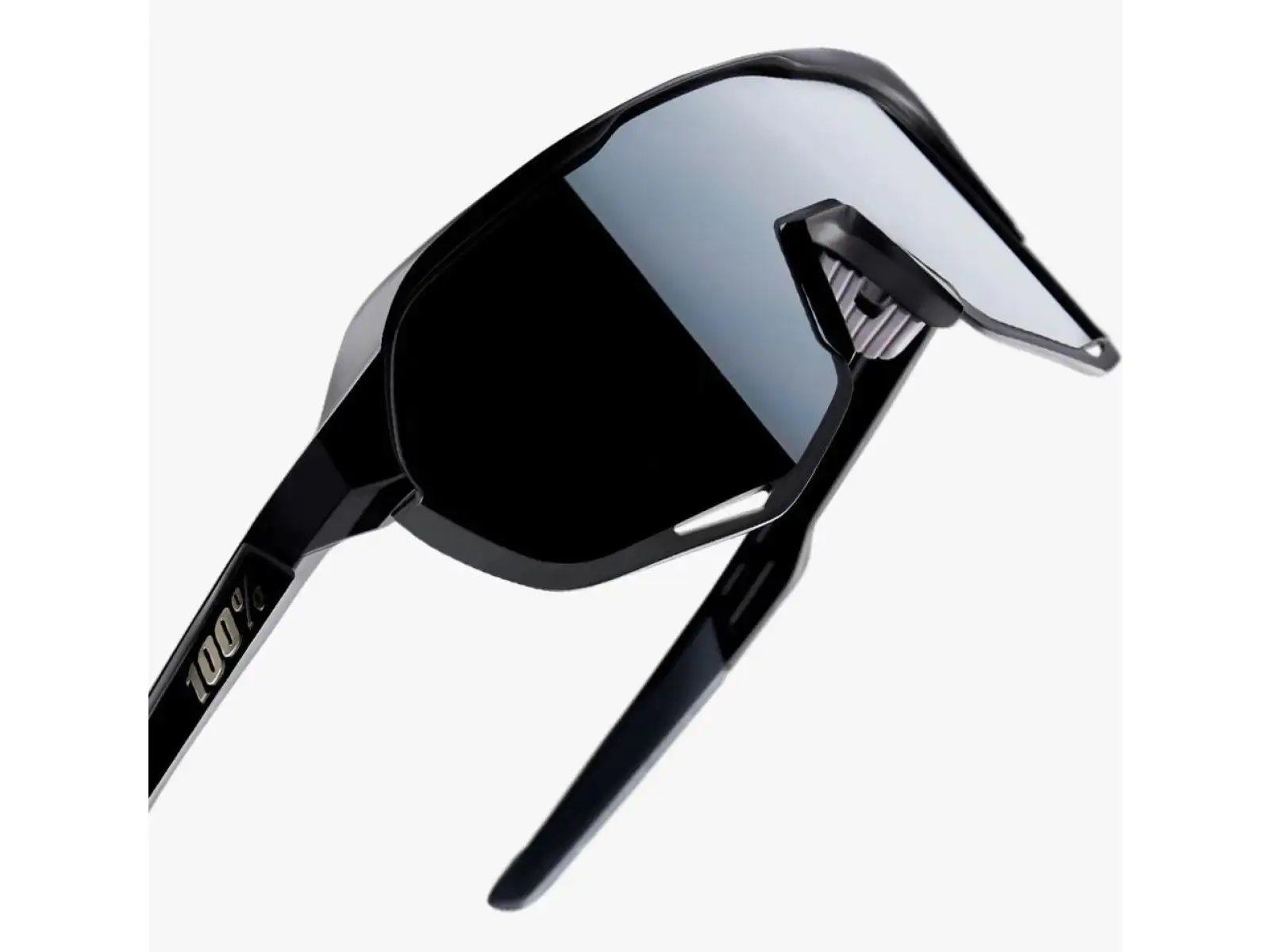 100% S2 Brille Soft Tact Schwarz/Rauchglaslinse