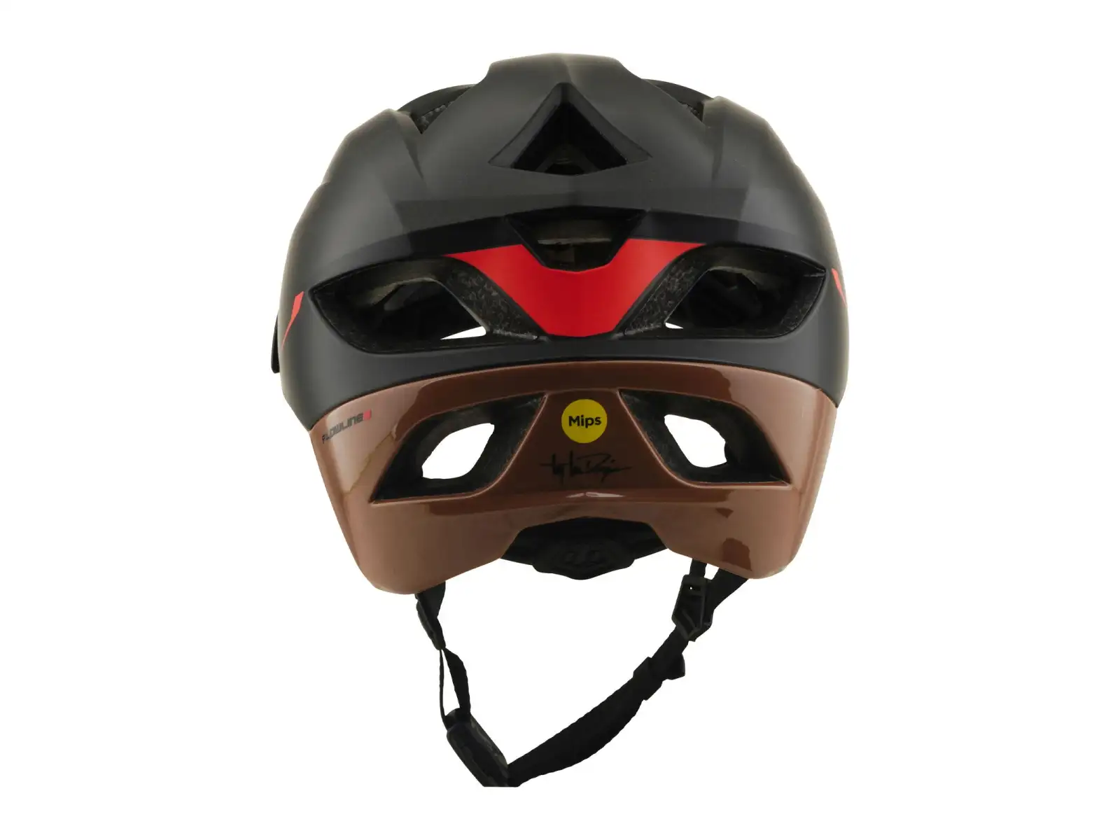 Troy Lee Designs Flowline SE MIPS Helm Stacks Charcoal/Sienna