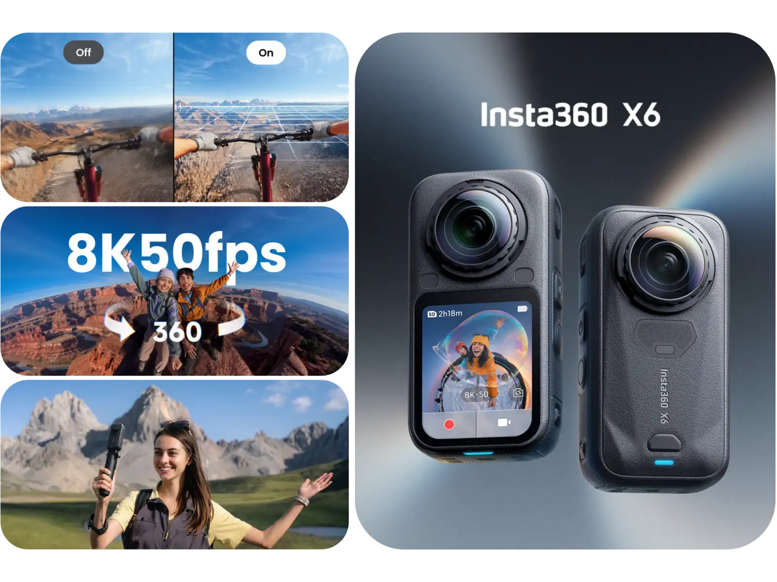 Insta360 X6 Actionkamera Essentials Bundle Black
