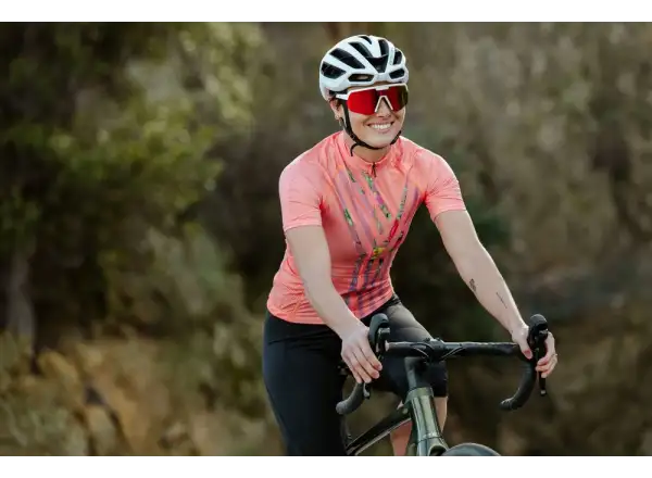 Silvini Calnia Damen Radtrikot Kurzarm Koralle/Rosa