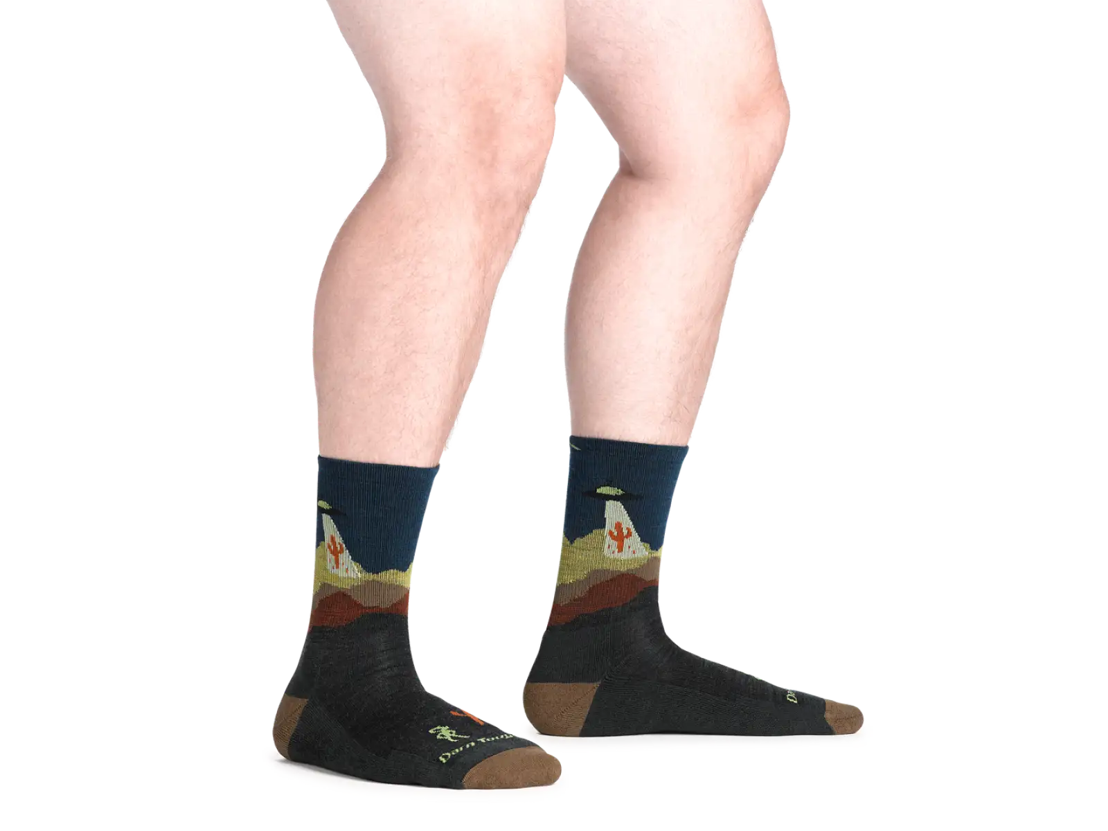 Darn Tough Spaced Out Micro Crew Lightweight Cusion Herren Socken Charcoal