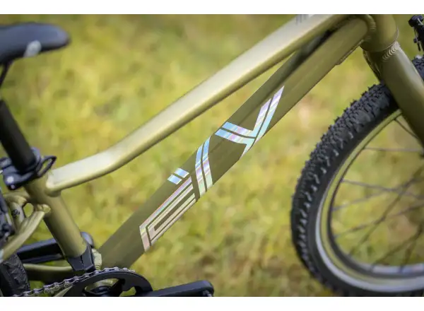 Superior F.L.Y. 20 VB Matte Olive Metallic/Hologram Chrome Kinder-Mountainbike.
