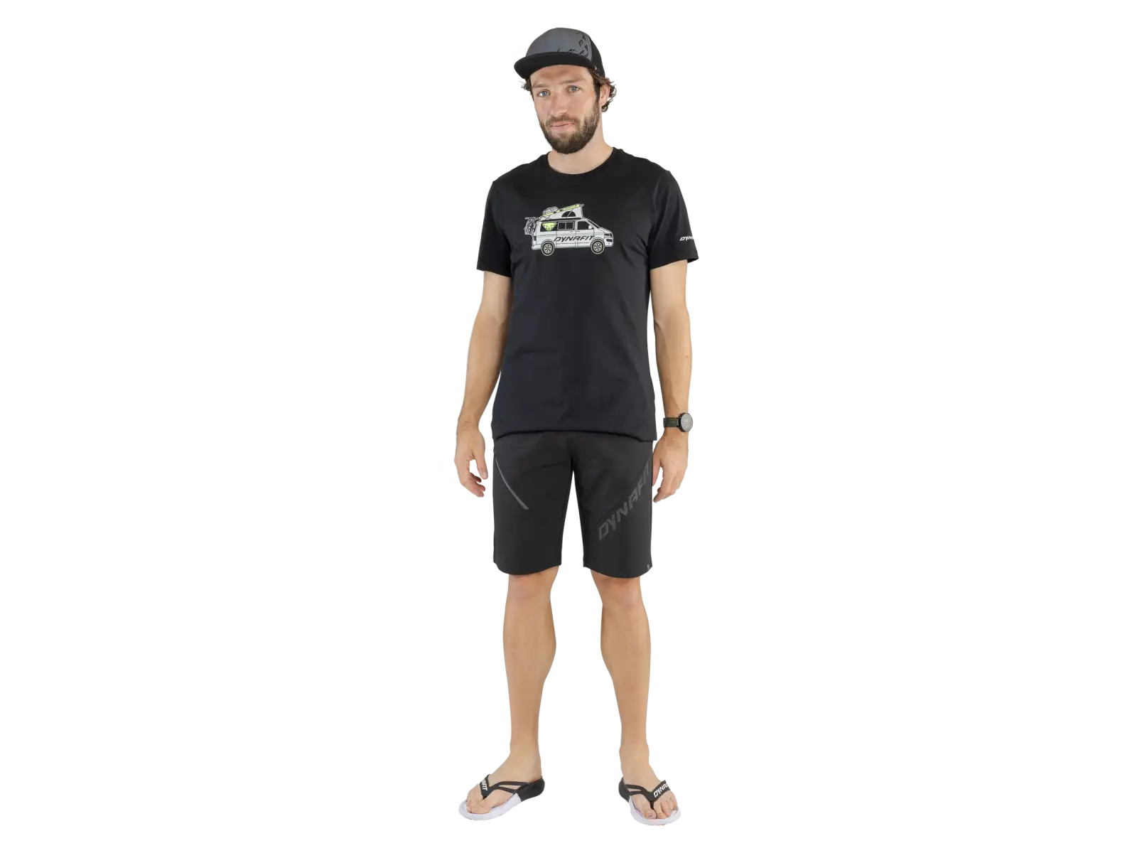 Dynafit Graphic Cotton pánské triko krátký rukáv Black Out/Dynavan