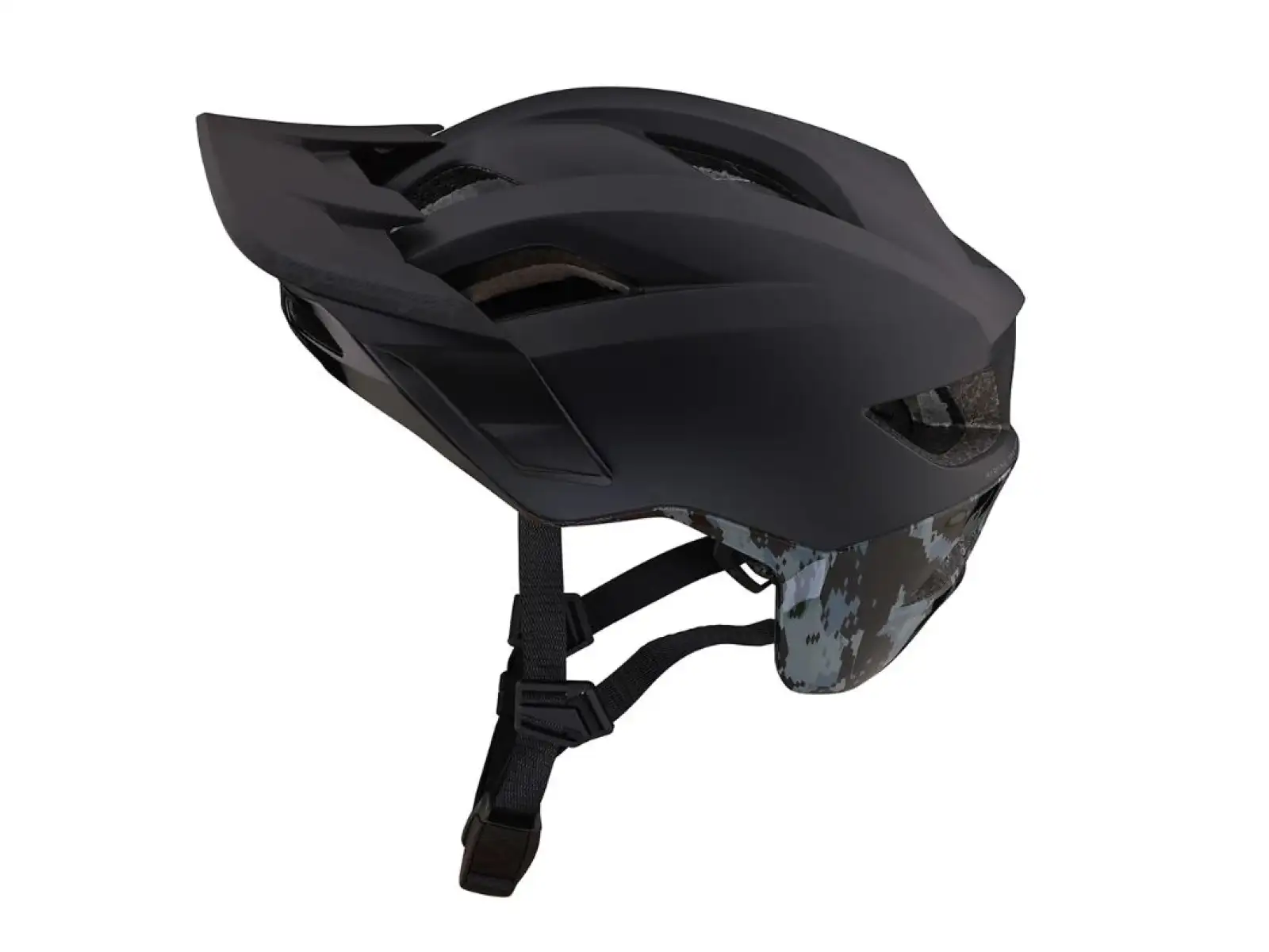 Troy Lee Designs Flowline SE MIPS Helm Radian Camo Schwarz/Grau