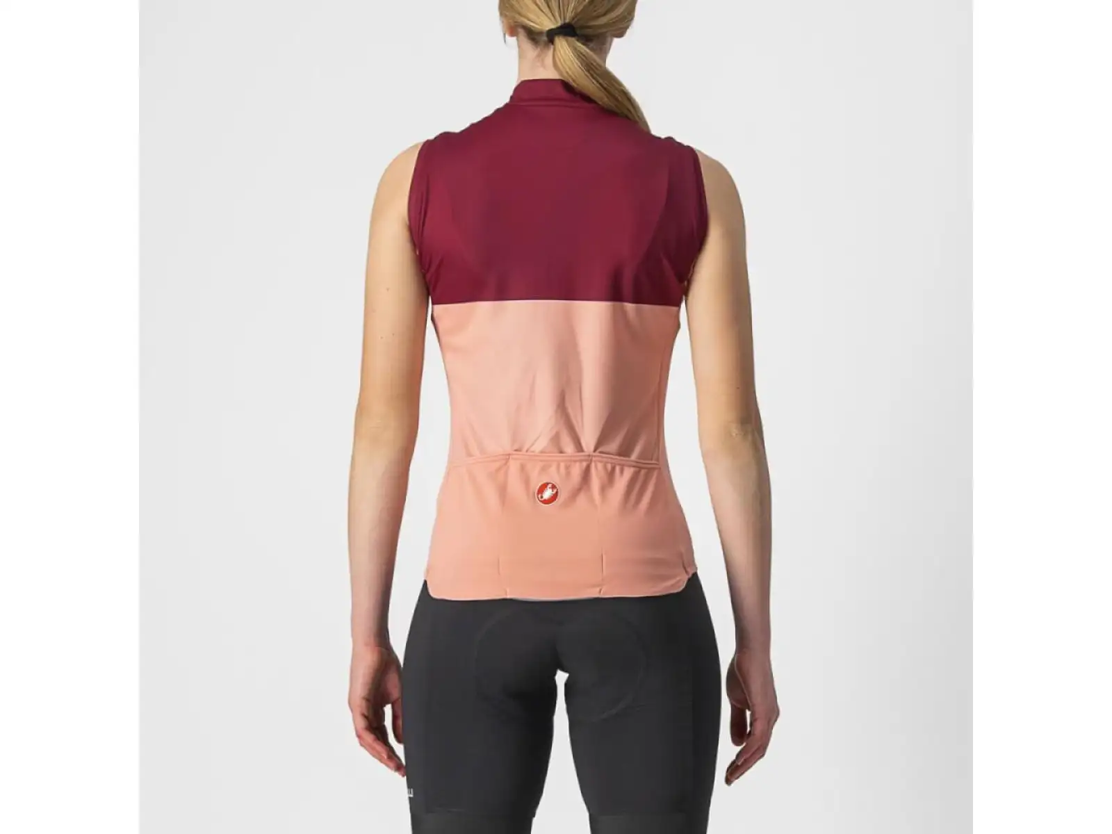 Castelli Velocissima Damenärmelloses Trikot in Blush/Bordeaux