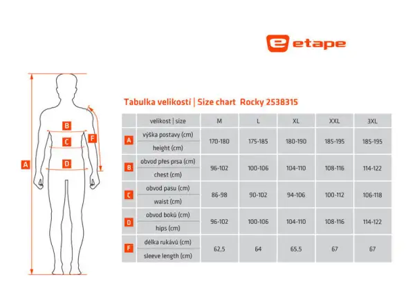 Etape Rocky Herren Freeride-Trikot schwarz/rot