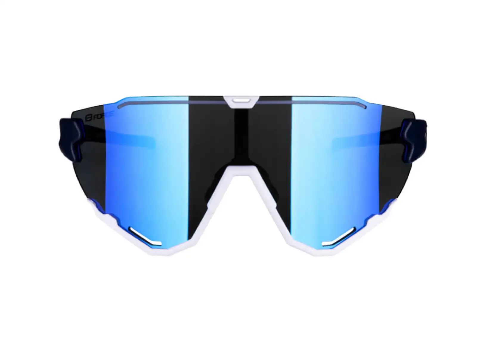 Force Creed Brille in Blau/Weiß/Blau mit Revo-Gläsern.