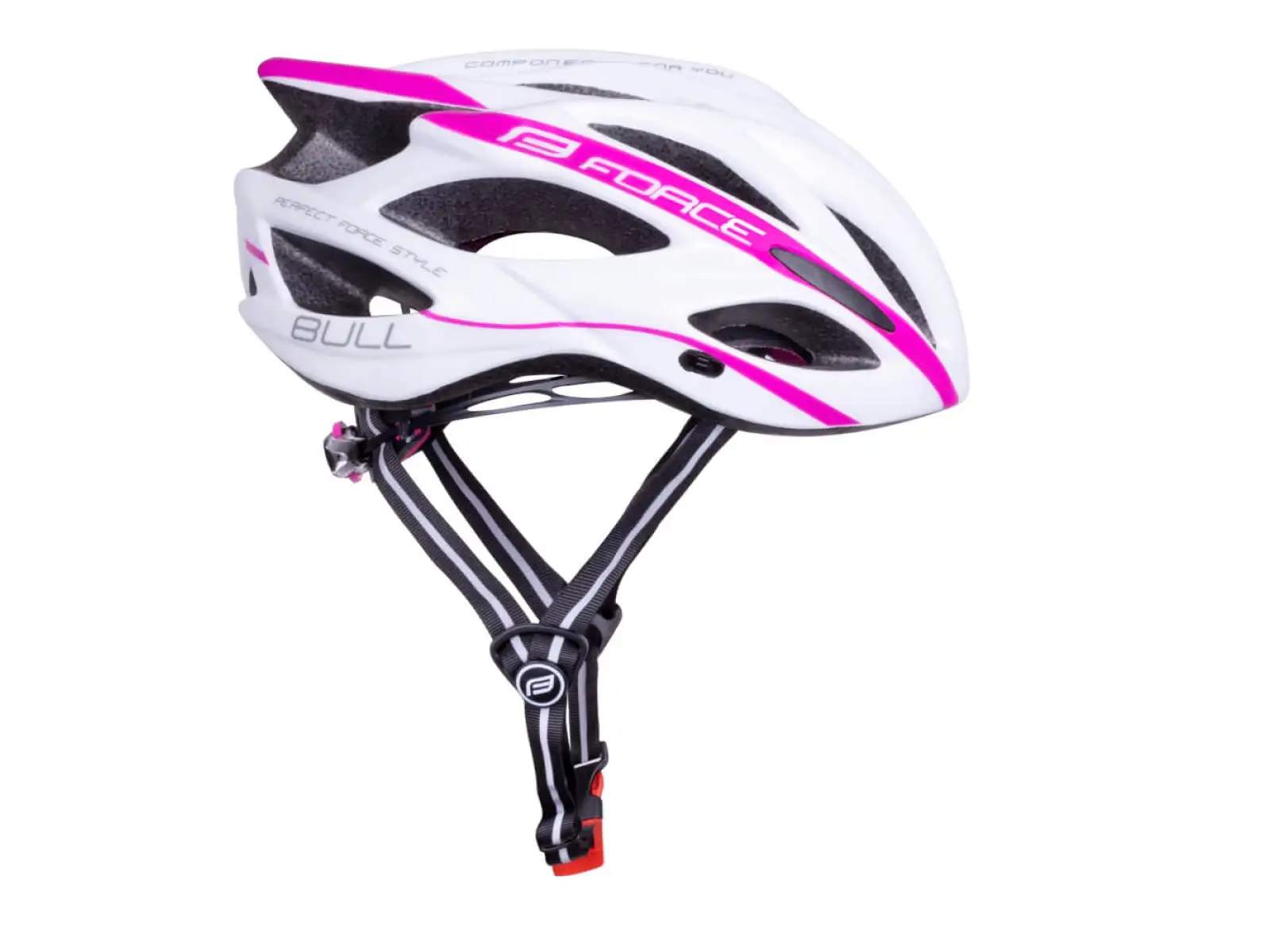 Force Bull Helm weiß/rosa