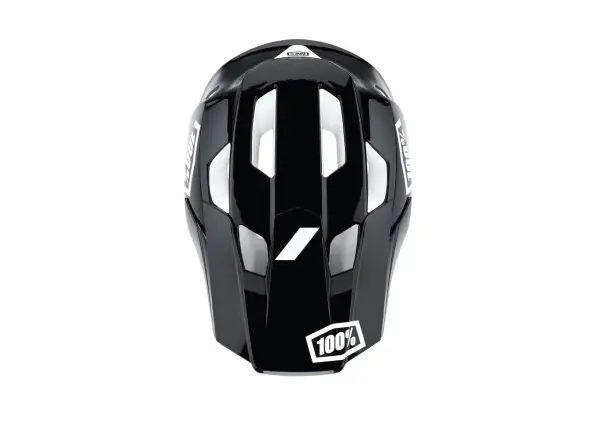 100% Trajecta mit Fidlock Helm Schwarz/Weiß