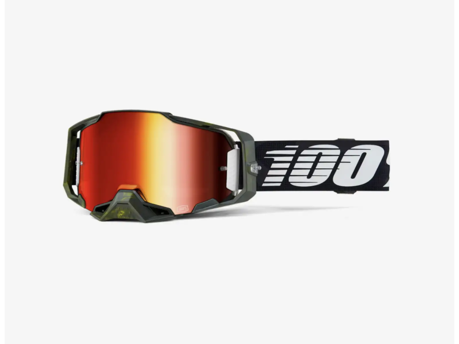 100% Armega MTB Brille Mirror Red Lens Soledad