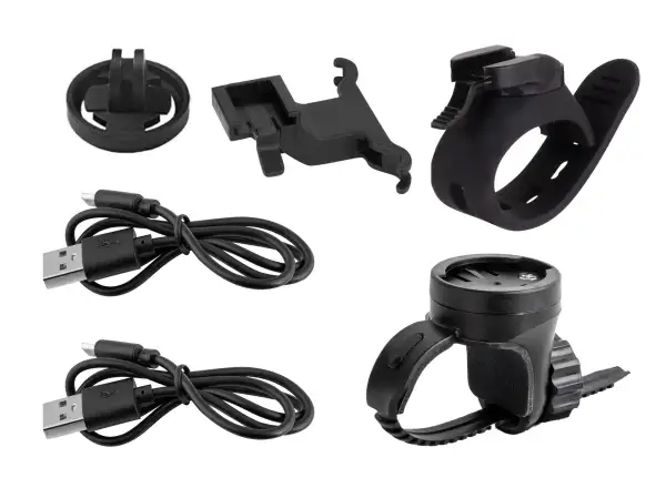 Force Pipe USB Lichtset vorne + hinten schwarz