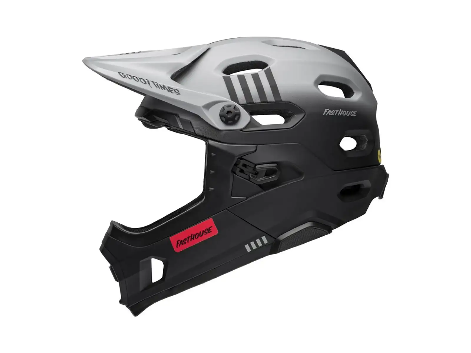 Bell Super DH Spherical Helm Mat Gray/Black Fasthouse