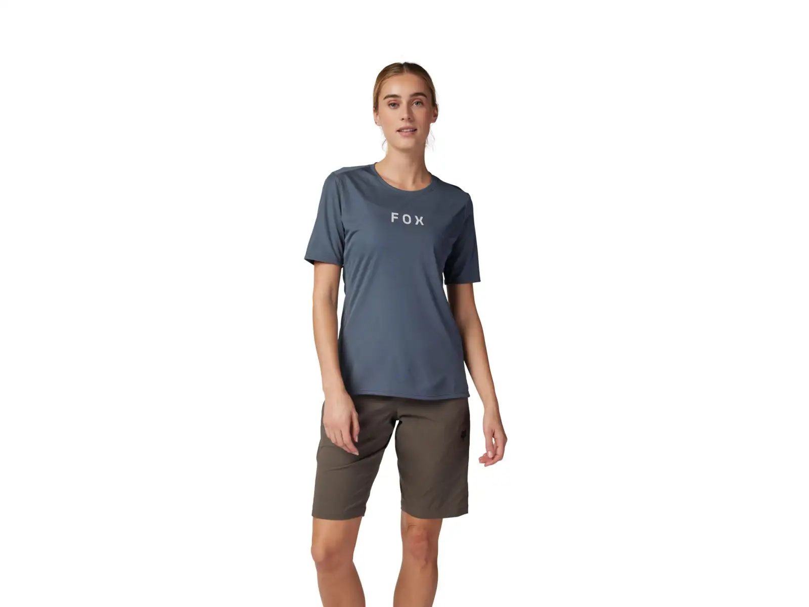 Fox Ranger Wordmark Damen Kurzarmtrikot Graphite