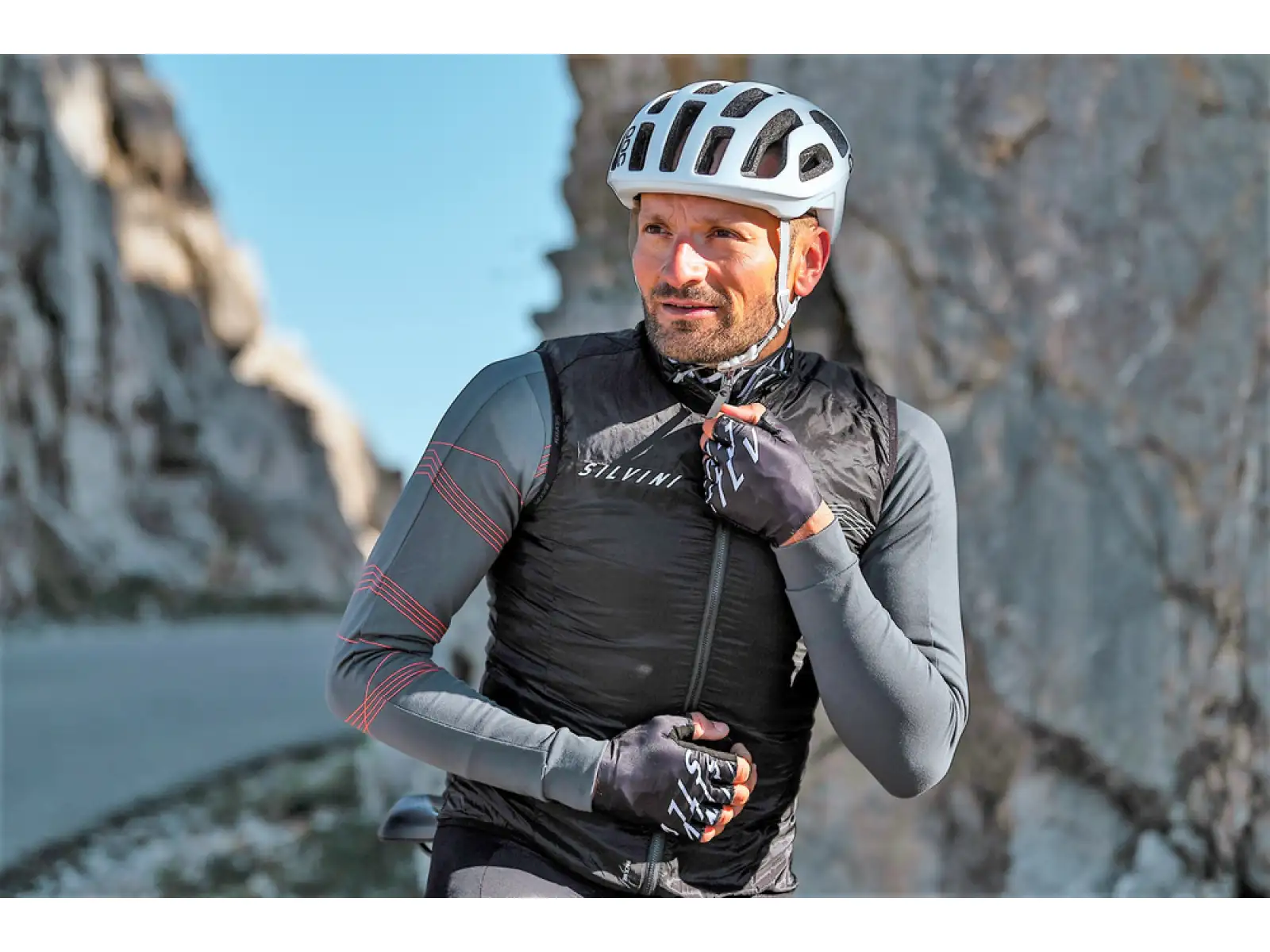 Silvini Tenno MJ1602 Herren Windweste Schwarz.