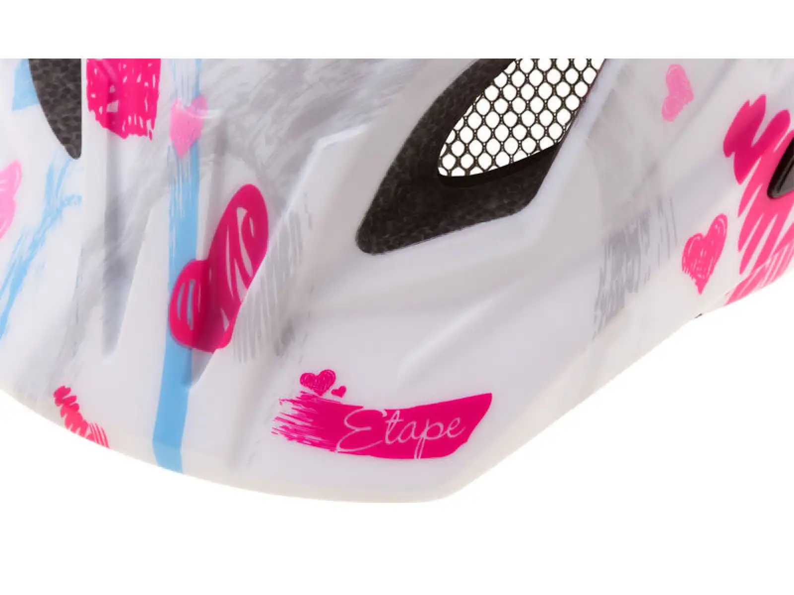 Etape Pluto Light Kinderfahrradhelm weiß/rosa matt
