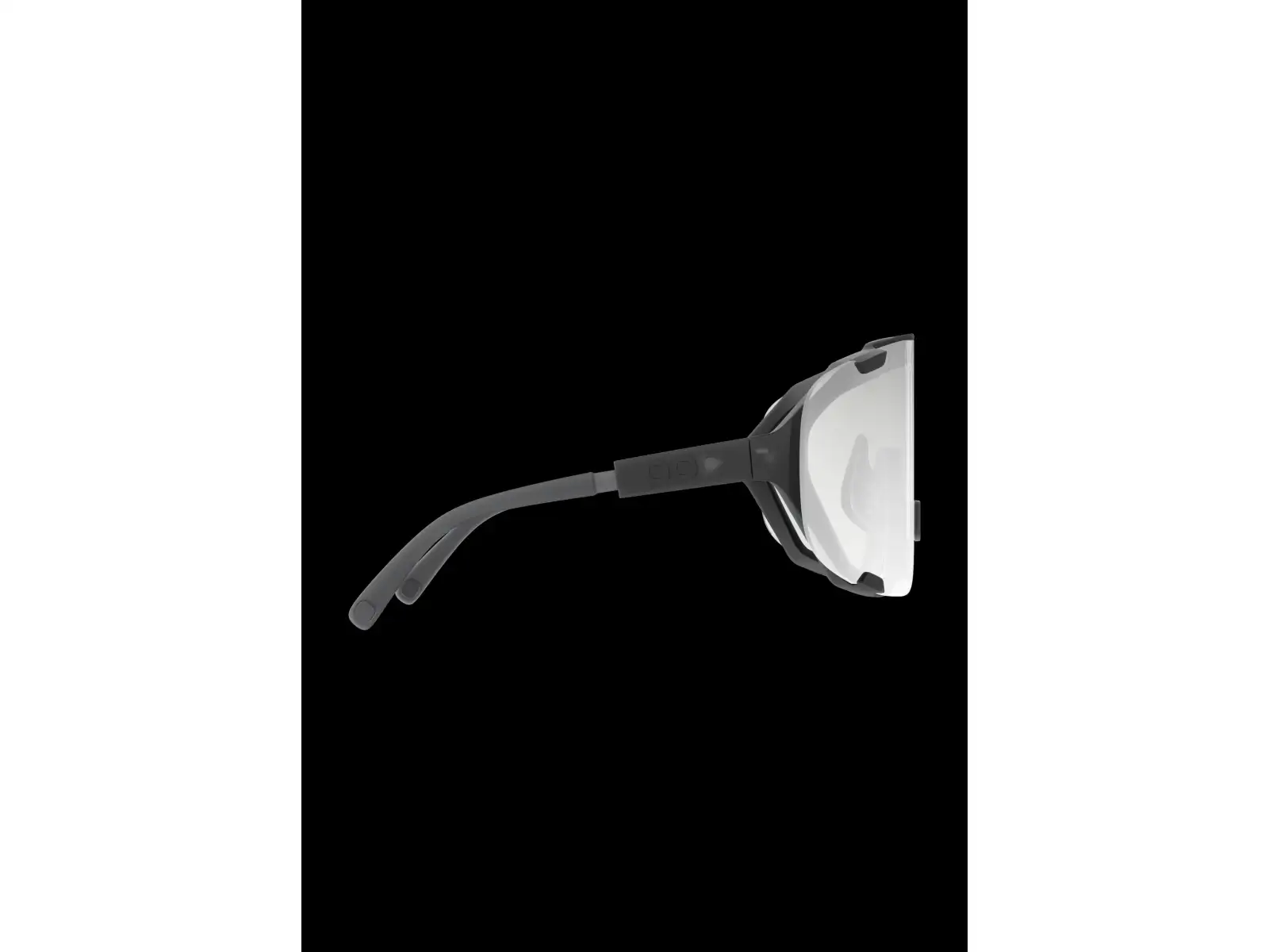 POC Devour WF Photochromic Sonnenbrille Translucent Black/Clarity Photochromic/Changeable Grey