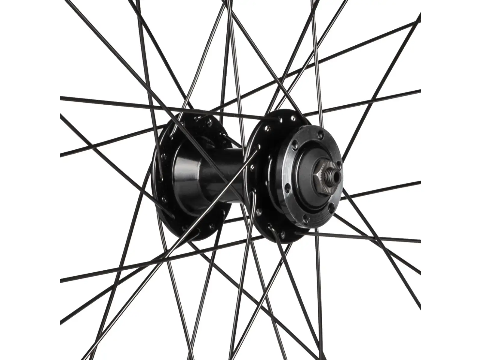 Force XC Disc 26" Vorderrad eingespeicht mit Force F804332 Nabe.