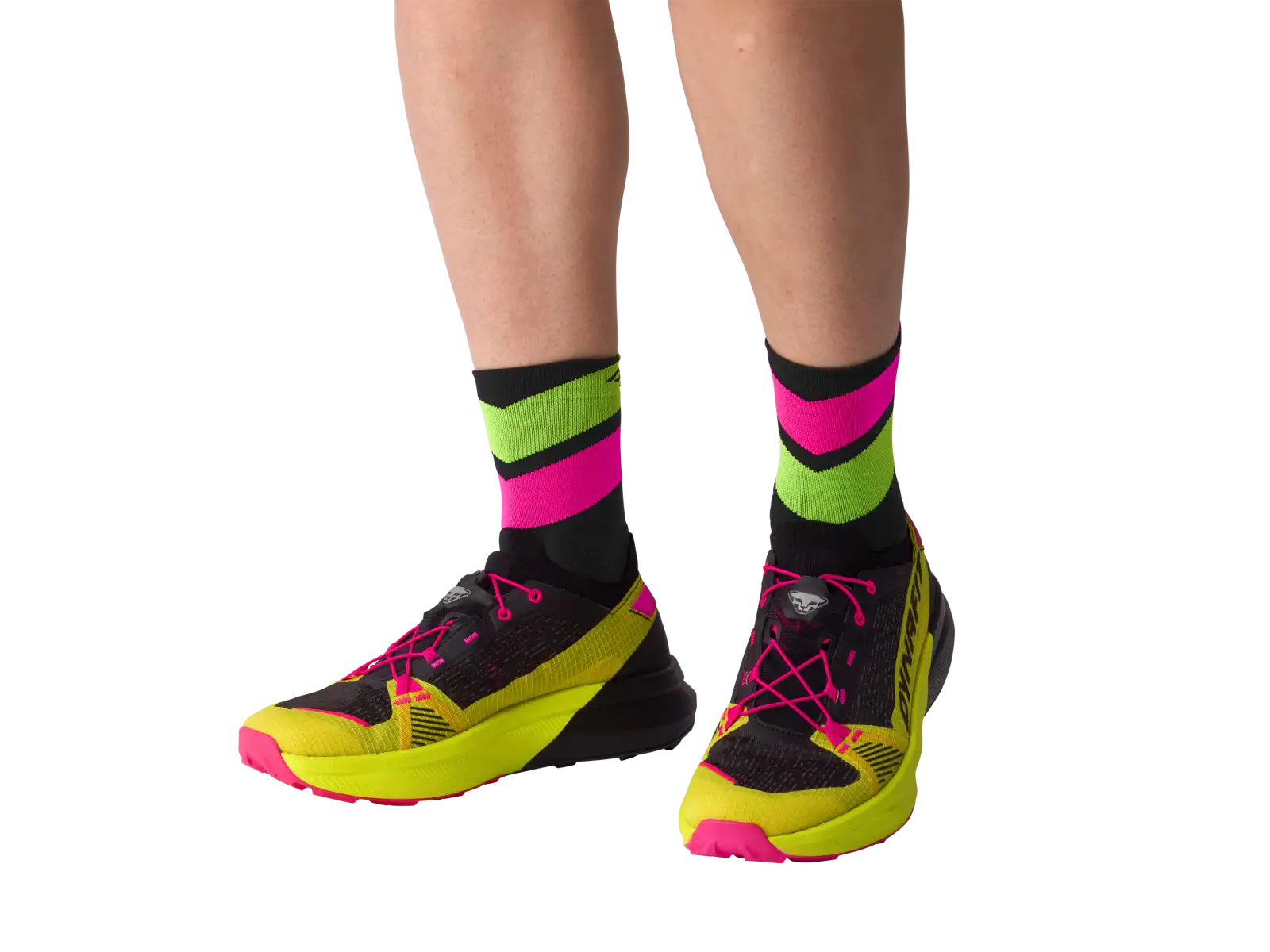 Dynafit Ultra Mid Laufsocken Cinder/Pink Glo
