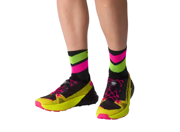 Dynafit Ultra Mid Laufsocken Cinder/Pink Glo