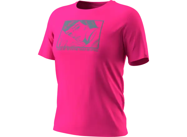 Dynafit Graphic Cotton Damen T-Shirt Kurzarm Nimbus/First Track