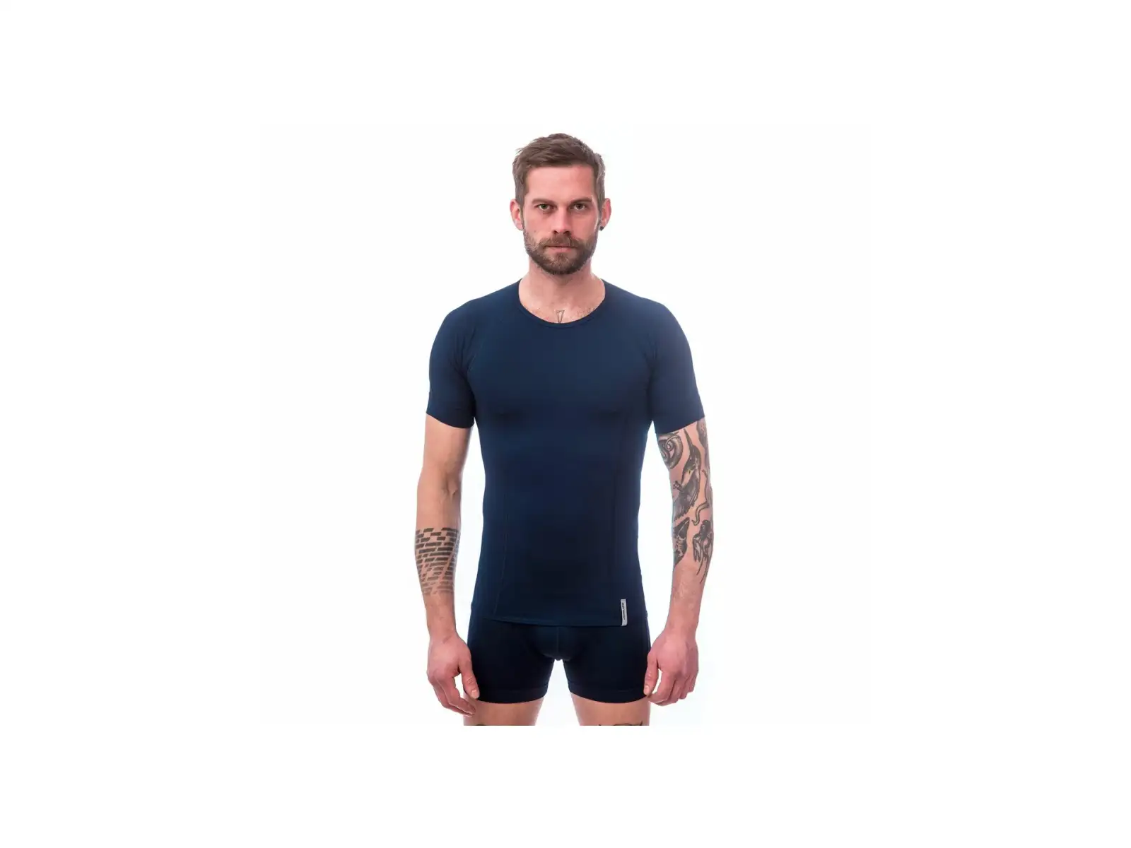 Sensor Coolmax Tech Herren T-Shirt Kurzarm Deep Blue