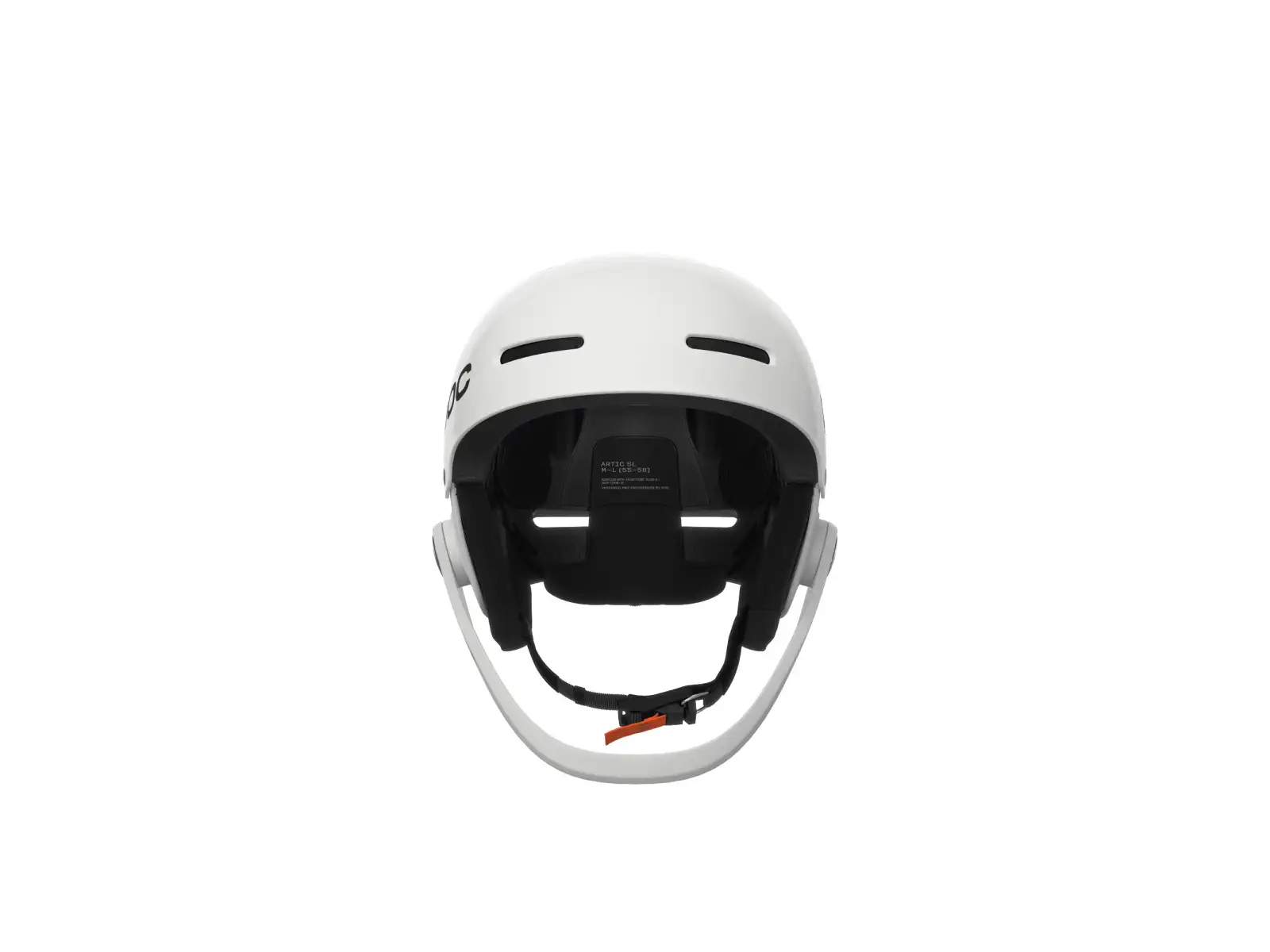 POC Artic SL MIPS Skihelm Hydrogen White/Fluorescent Orange