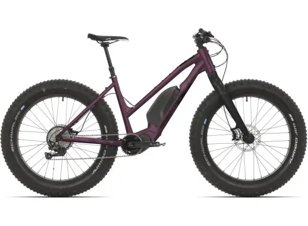 Rock Machine Vyöry e70 Easy Entry E-Fatbike Dunkelrotes Crimson