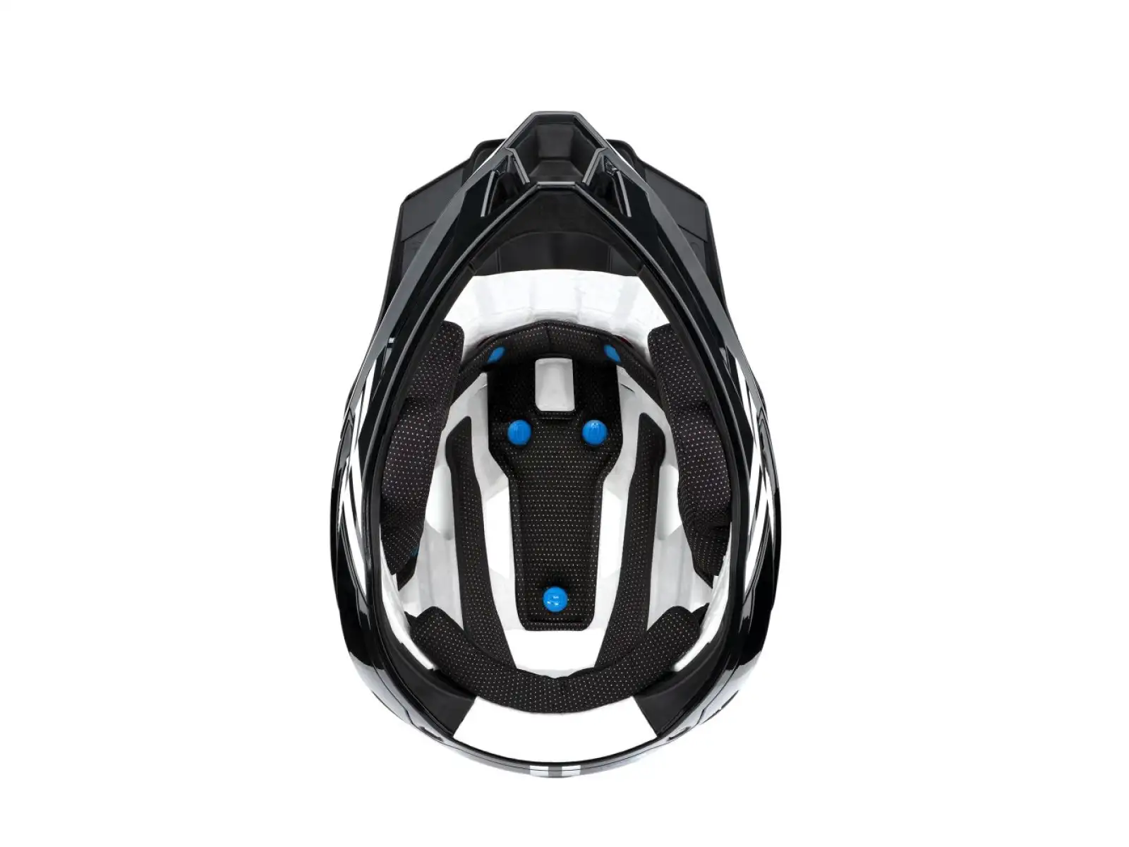 100% Trajecta mit Fidlock Helm Schwarz/Weiß