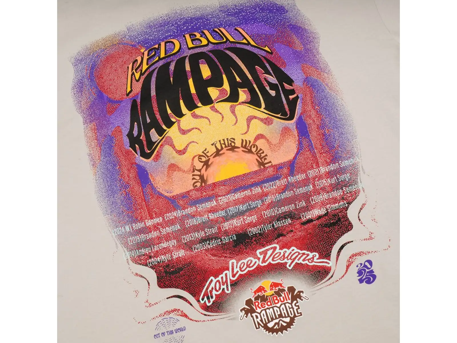 Troy Lee Designs x Red Bull Rampage Valley of Gods Herren T-Shirt Kurzarm Bone