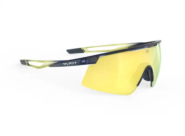 Rudy Project Turbolence Sportbrille Crystal Blue Avio/Apple Green Fade Gloss