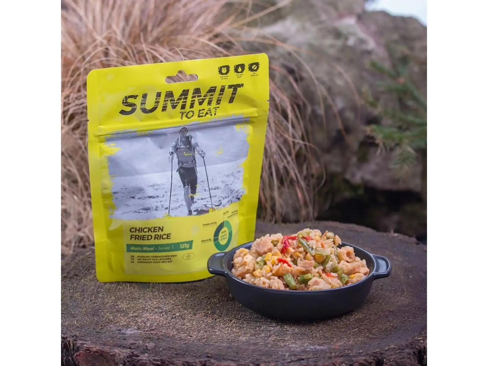 Summit To Eat dehydriertes Essen Gebratener Reis mit Hähnchen und Teriyaki-Sauce 121 g
