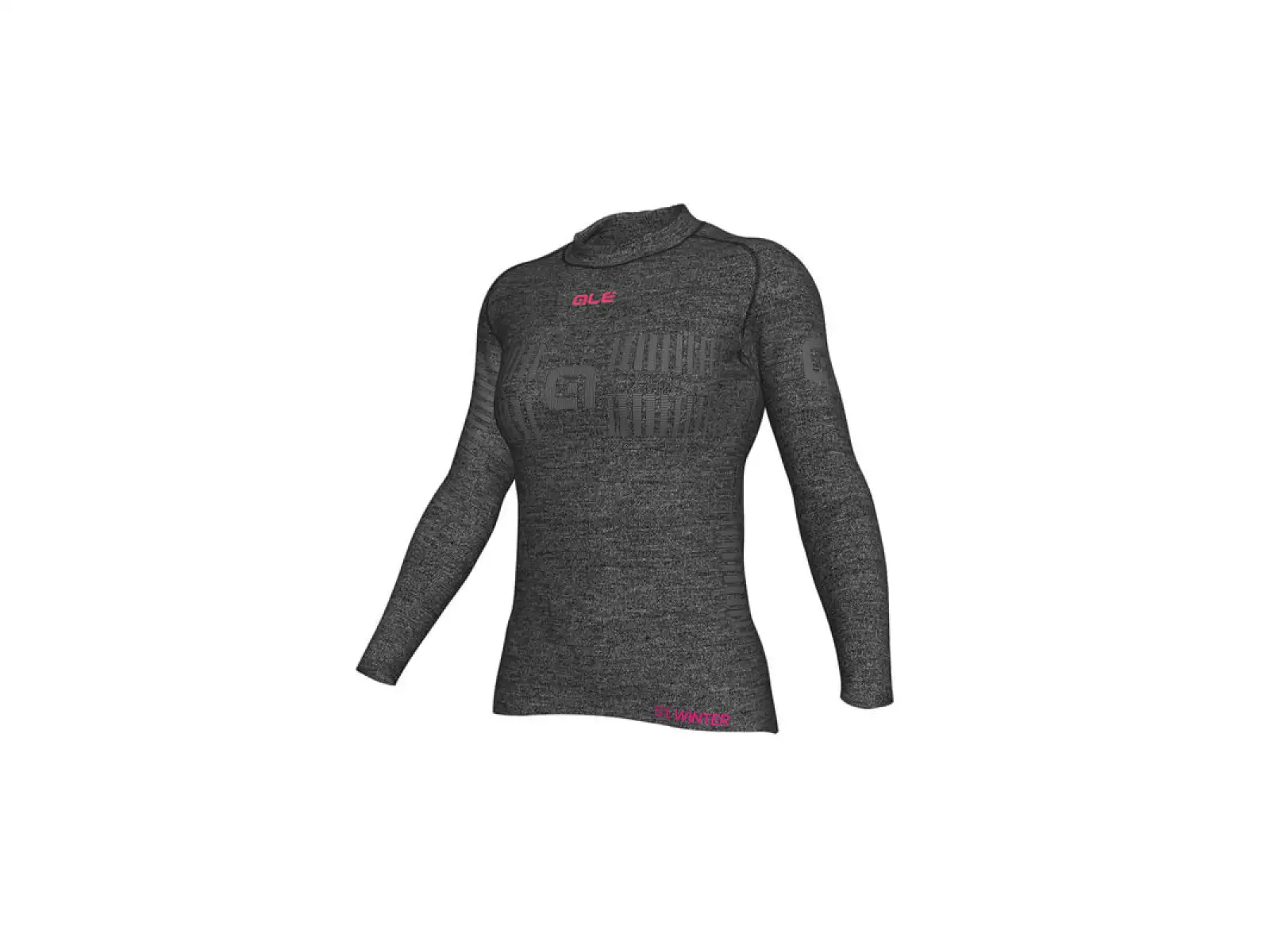 Alé Seamless Wool Damen Funktionslangarmshirt grau