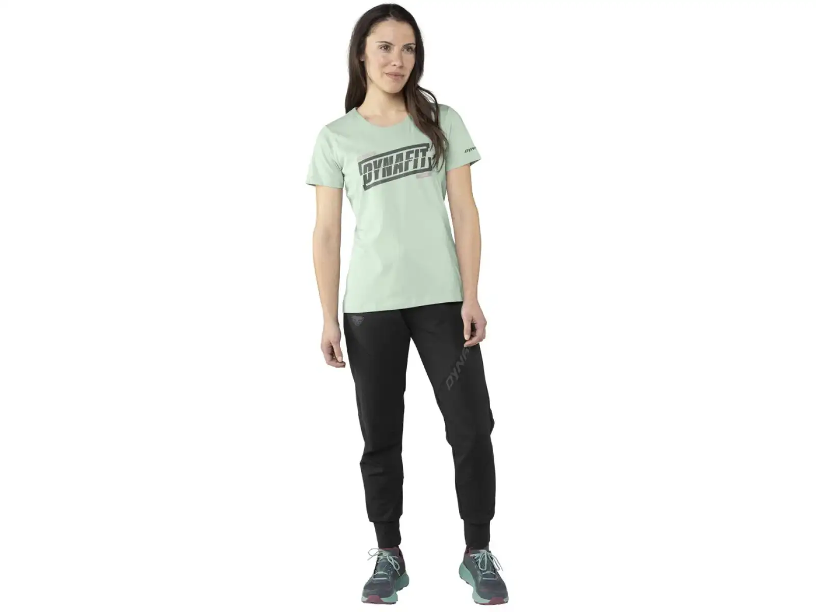 Dynafit Graphic Cotton Damen T-Shirt mit kurzen Ärmeln Jadelite/Tabloid