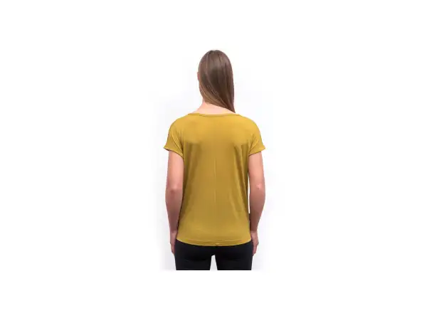 Sensor Merino Air Traveller Damen T-Shirt Kurzarm Mustard