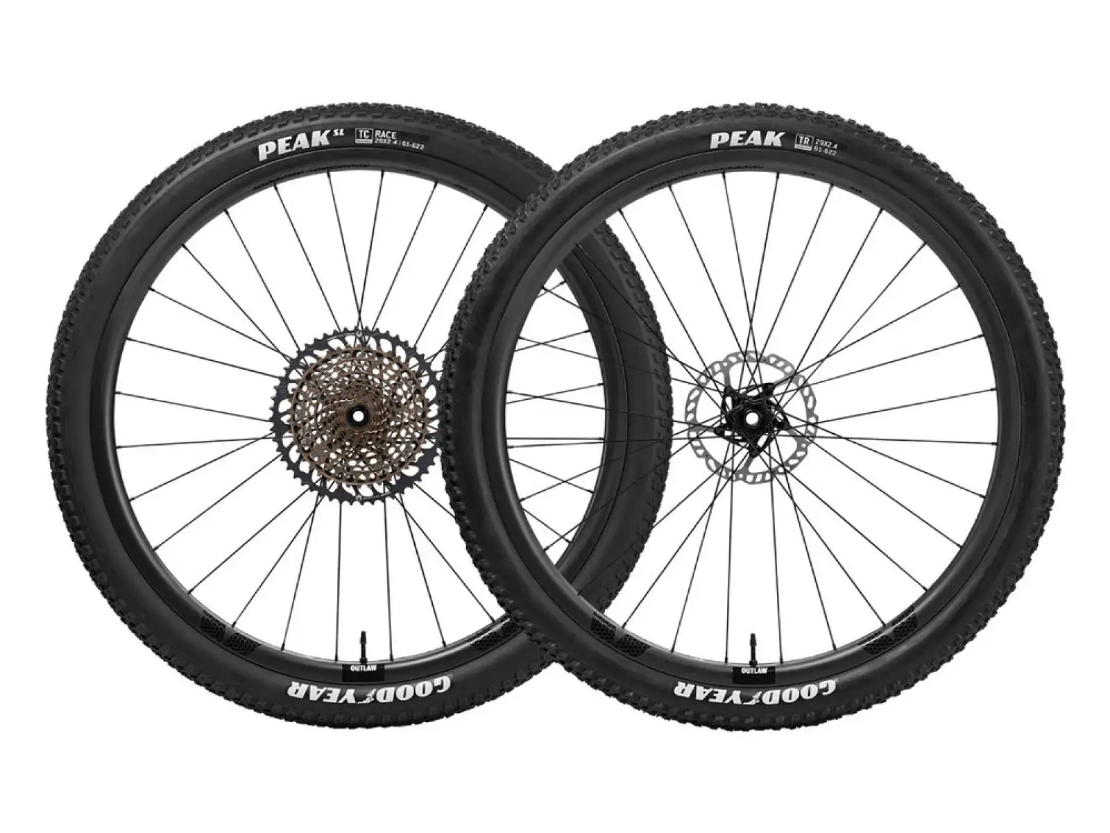 FFWD OUTLAW Carbon Boost 30 mm 29" Laufräder in Mattschwarz
