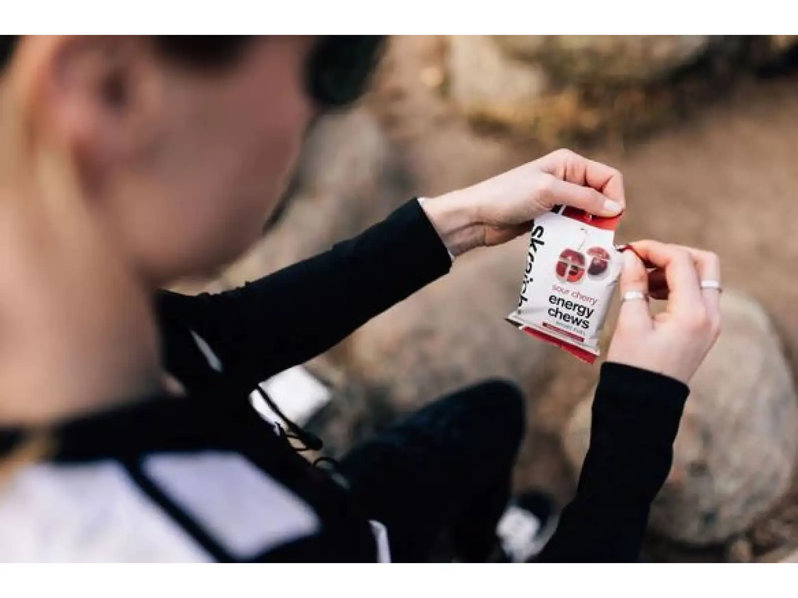 Skratch Labs Energy Chews Fruchtbonbons 50 g Kirsche + Koffein