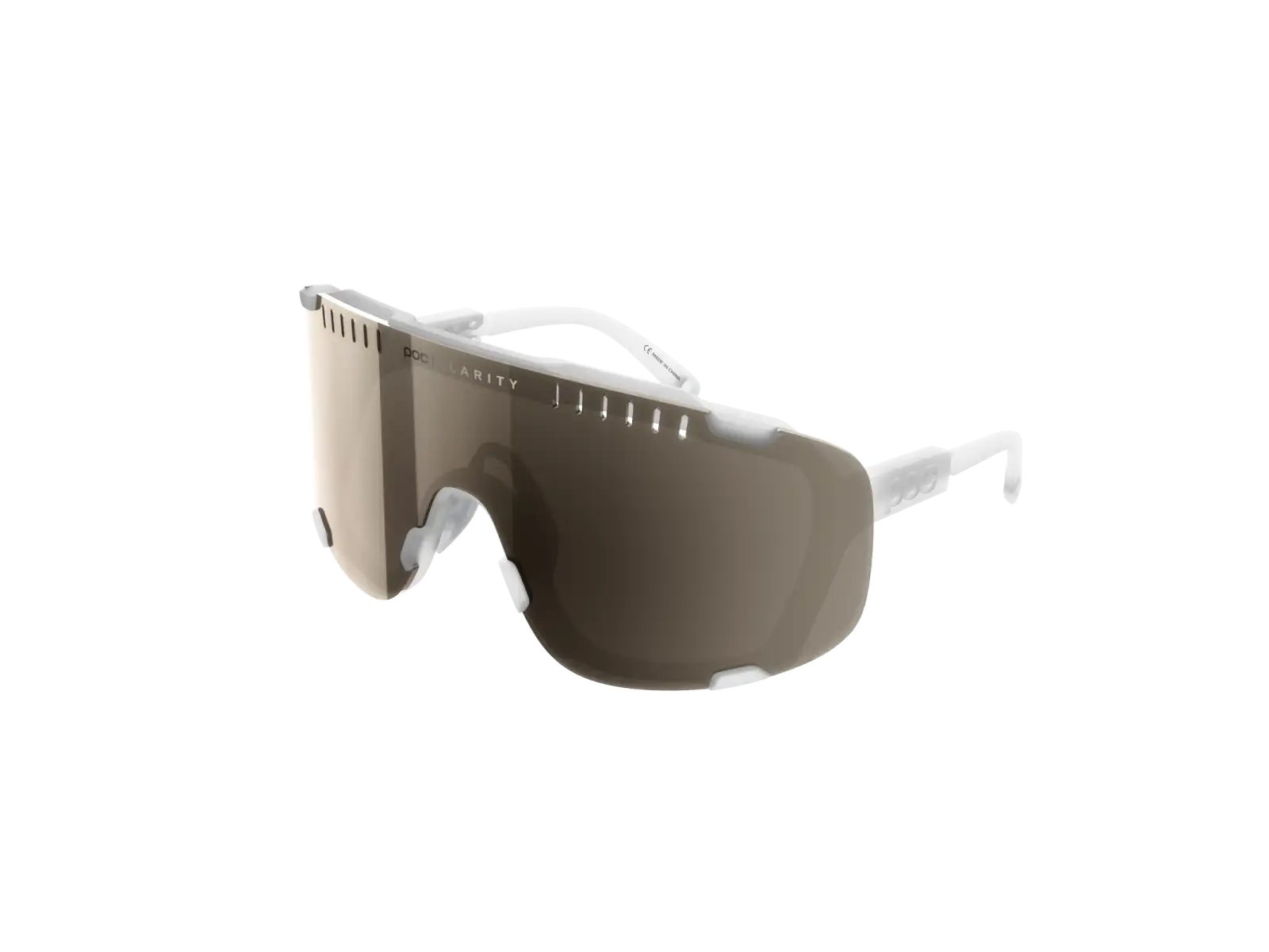 POC Devour Brille Transparent Crystal/Clarity Trail/Partly Sunny Silver