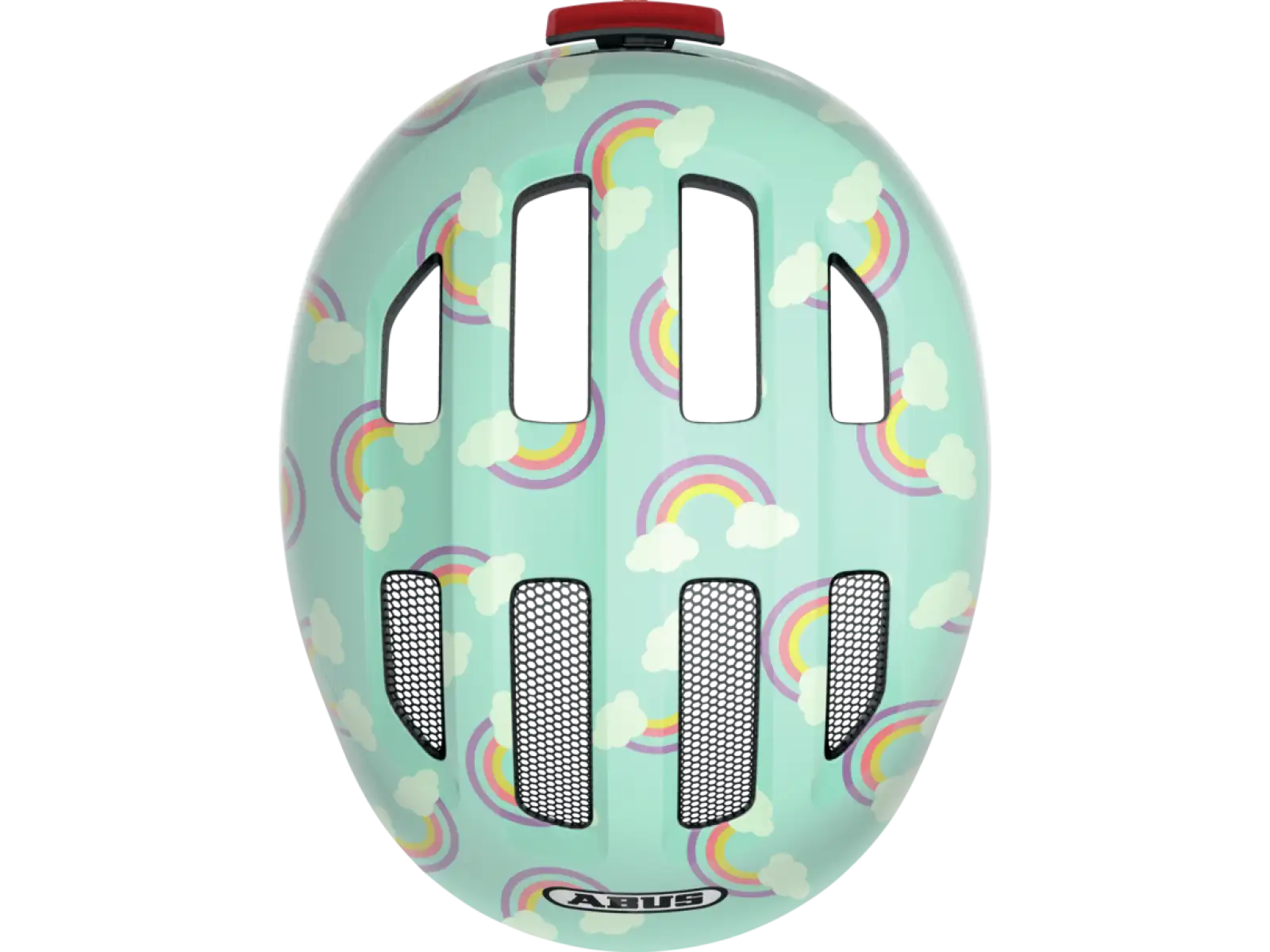Abus Smiley 3.0 LED Kinderhelm Blue Rainbow