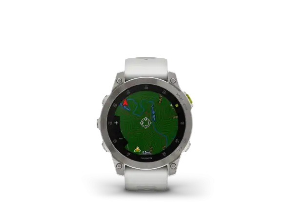 Garmin Epix Generation 2 Sapphire Edition Smartwatch Titanium/Weiß
