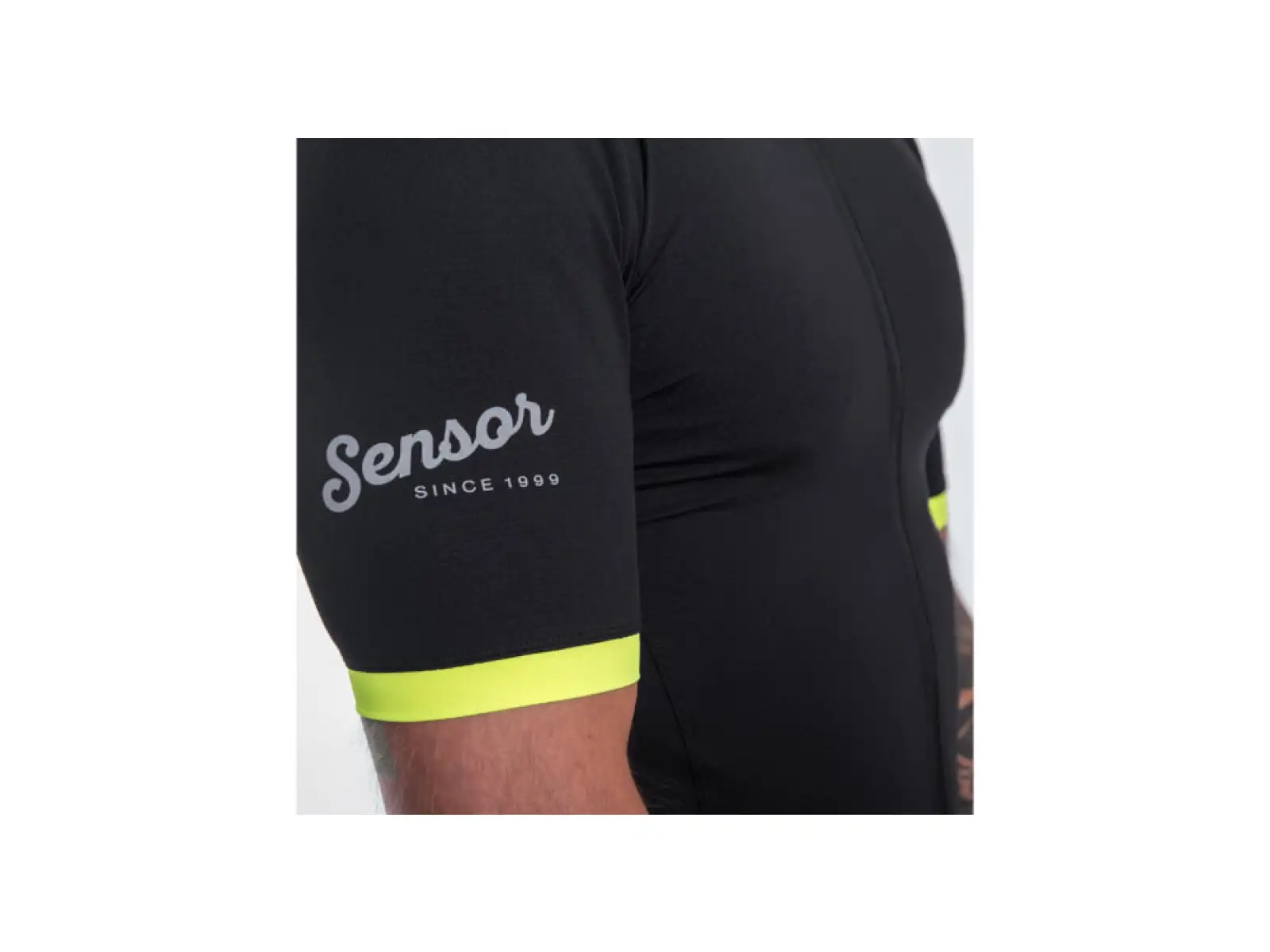 Sensor Cycling Coolmax Classic Herren Kurzarmtrikot true black