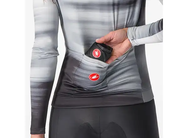 Castelli Squall Shell Damenjacke Light Black/Silver Gray