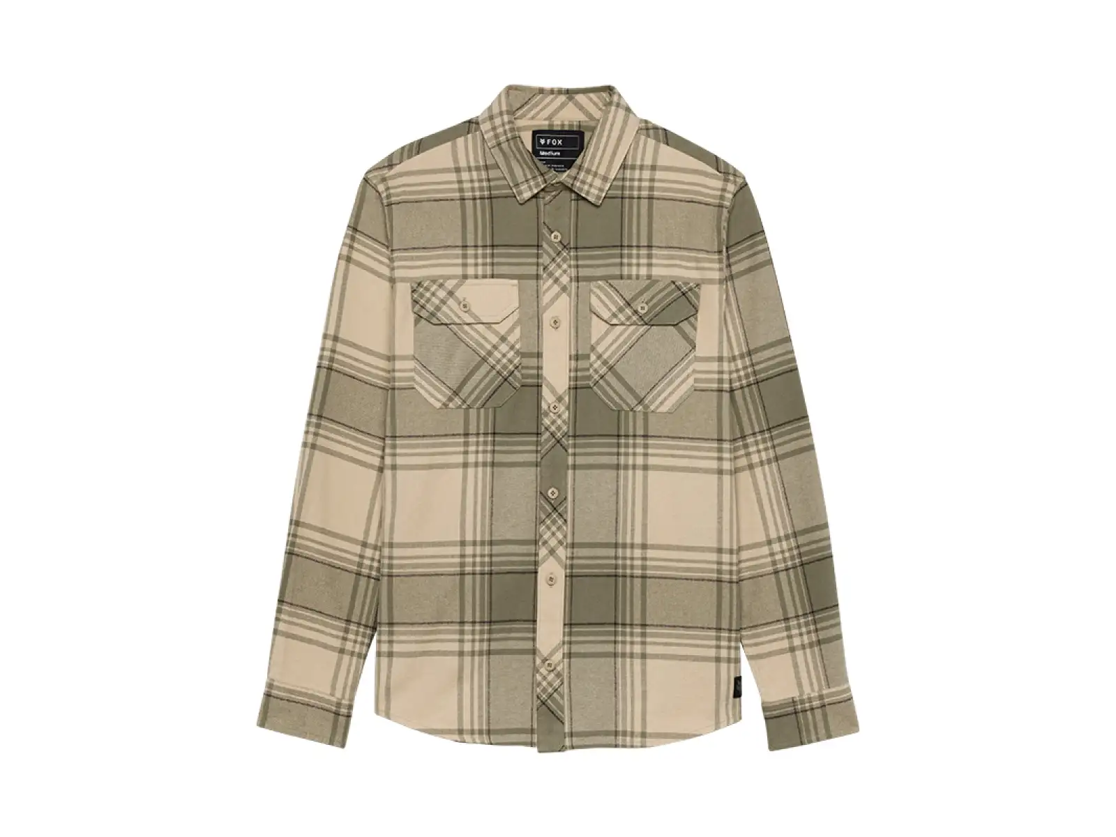 Fox Traildust Herren Flanellhemd Creme
