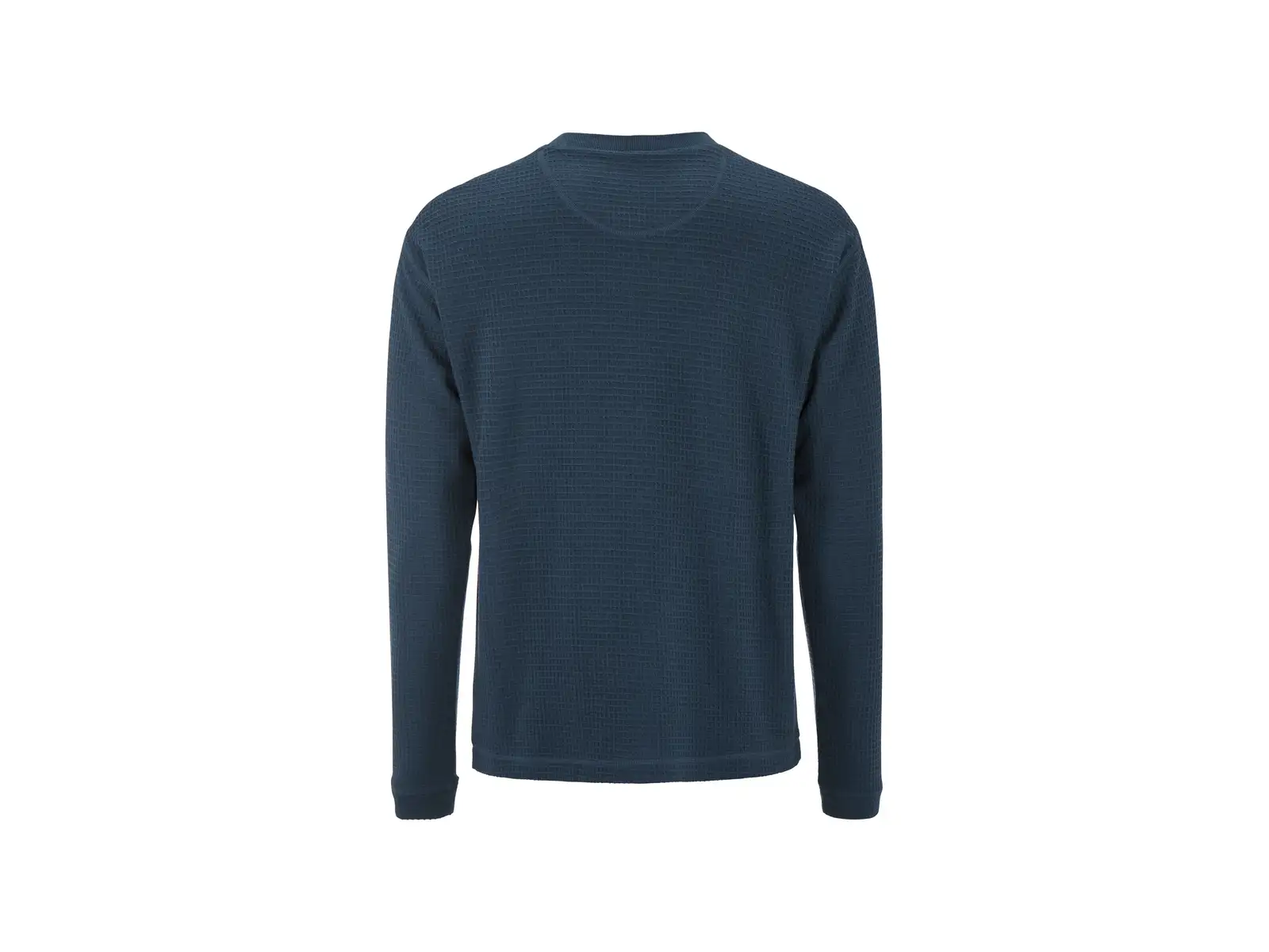 Craft Wool Waffle Herren T-Shirt Langarm blau