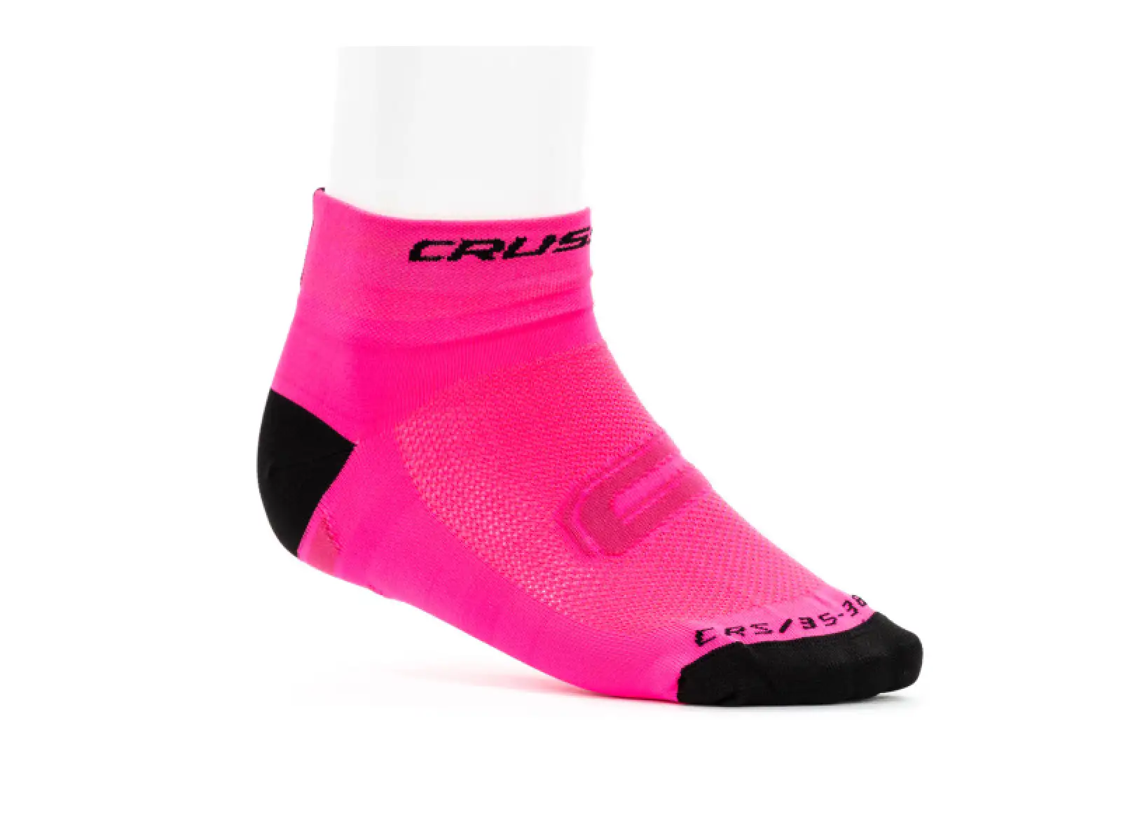 Crussis Fahrradsocken rosa/schwarz