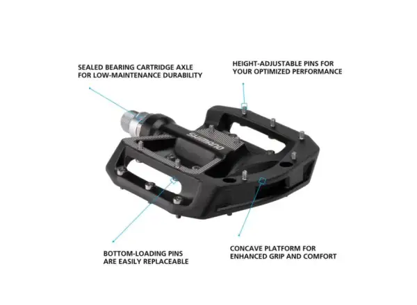 Shimano PD-GR500 Plattformpedale Schwarz
