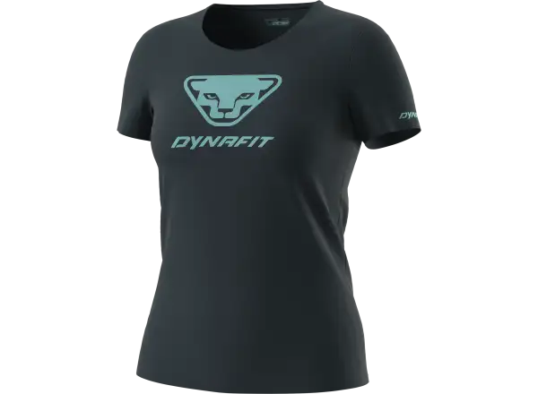 Dynafit Graphic Cotton Damen T-Shirt, kurzarm, Blaubeere/3D