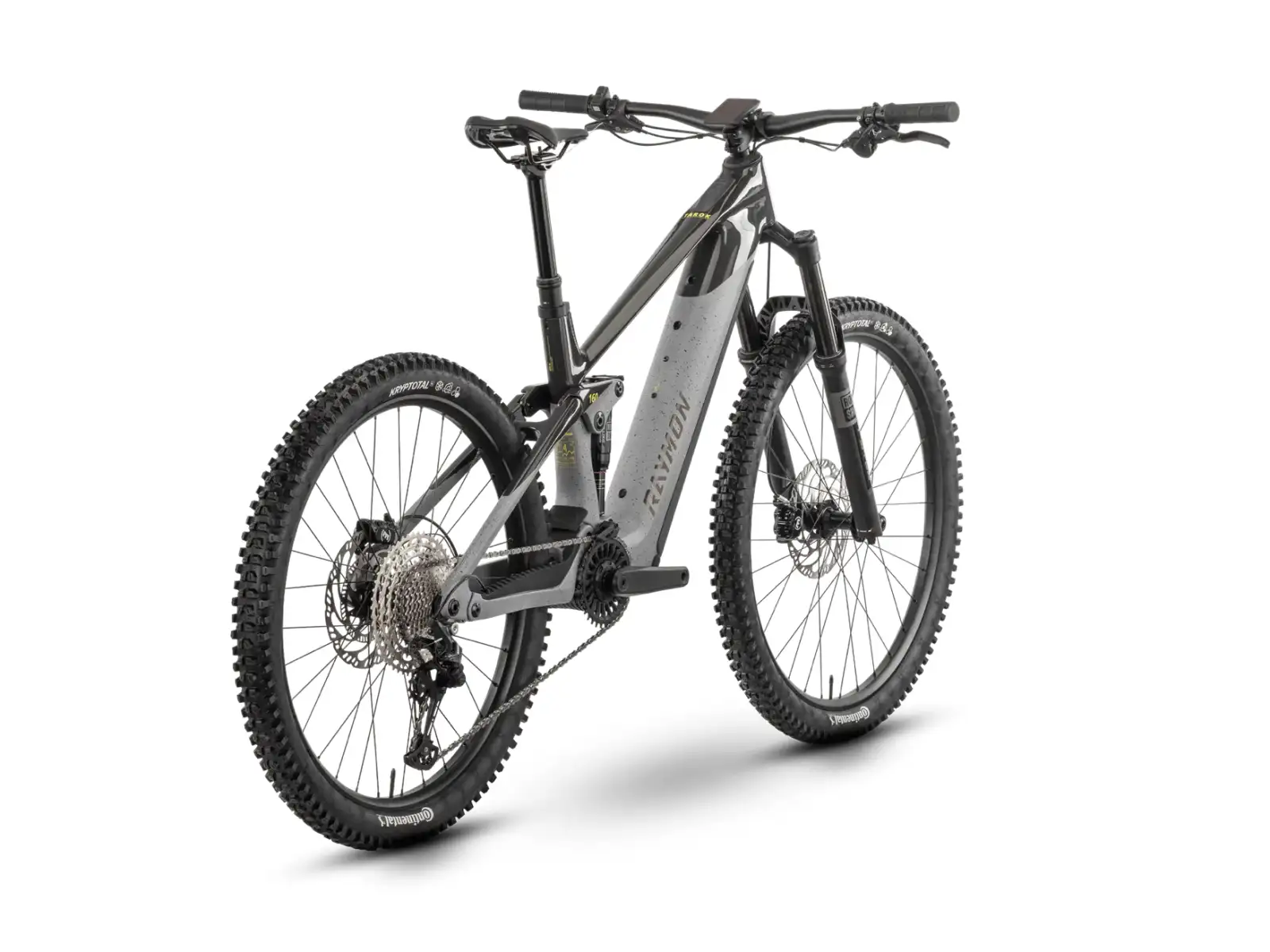 Raymon Tarok E-Bike Grey Sparkle/Carbon/Citron