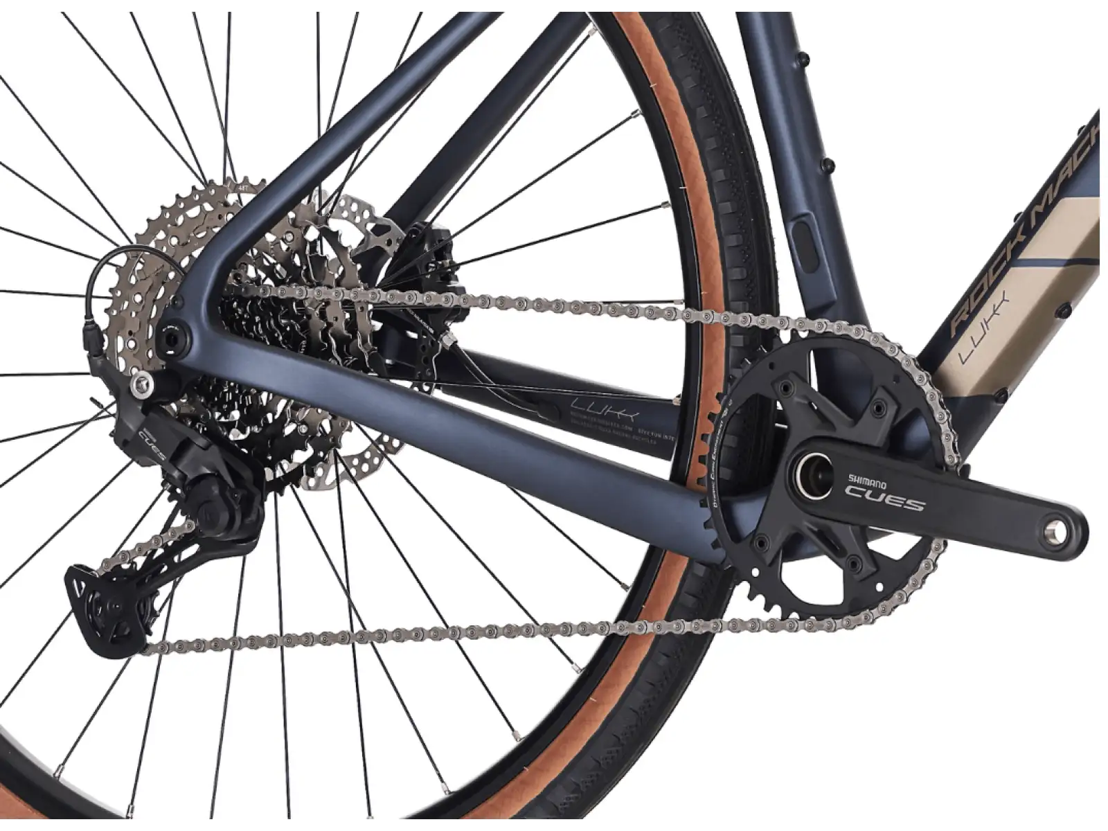Rock Machine Lukk Cr 10 Gravelbike Matte Deep Ocean Blue