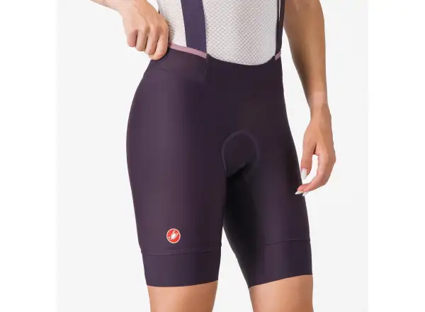 Castelli Prima 2 DT Damen-Trägerhose mit Sitzpolster Dark Night Shade/Deep Purple