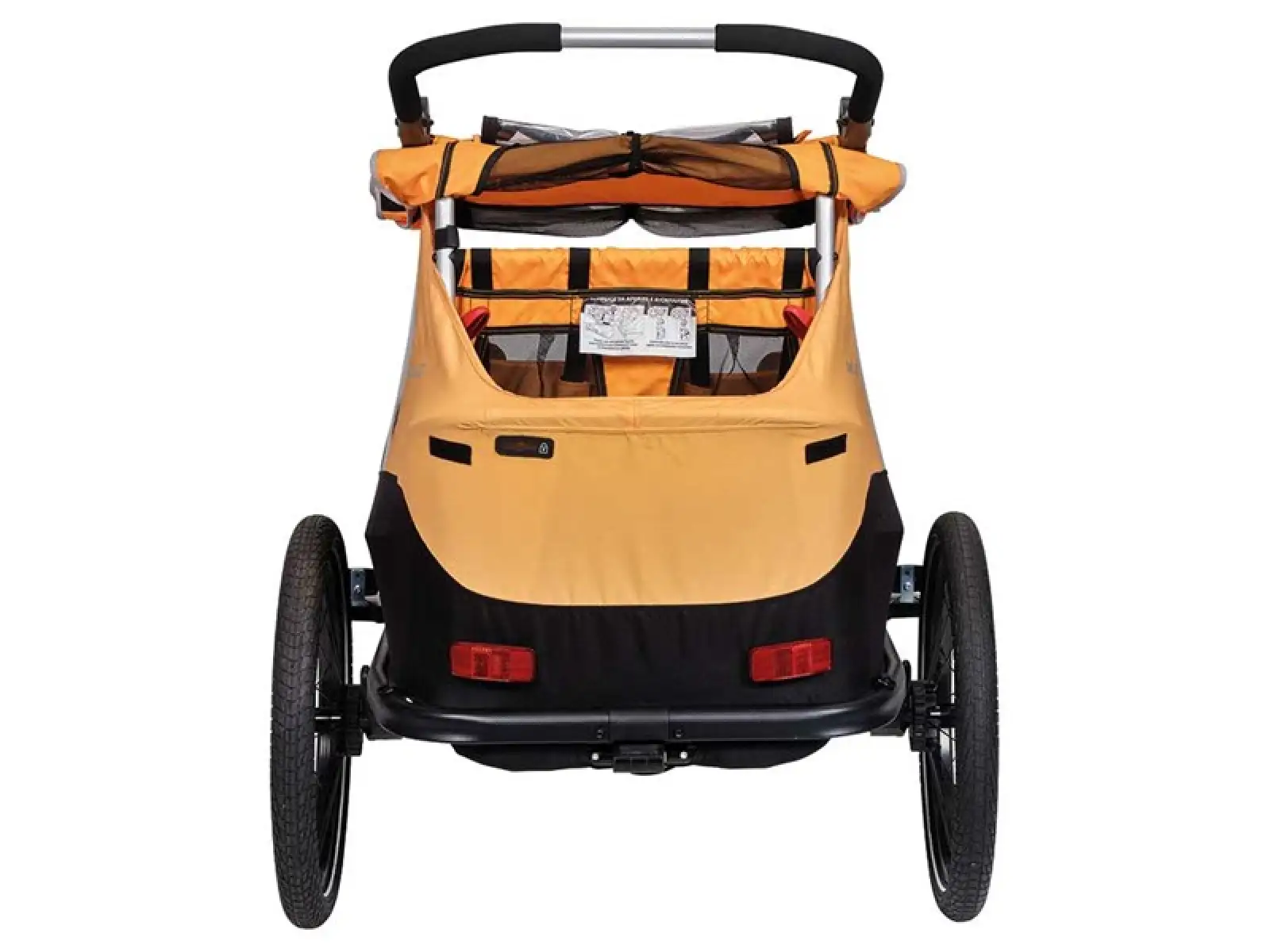 XLC DUOs BS-C10 Zweisitzer-Hänger 20" in Ringelblume/Anthrazit